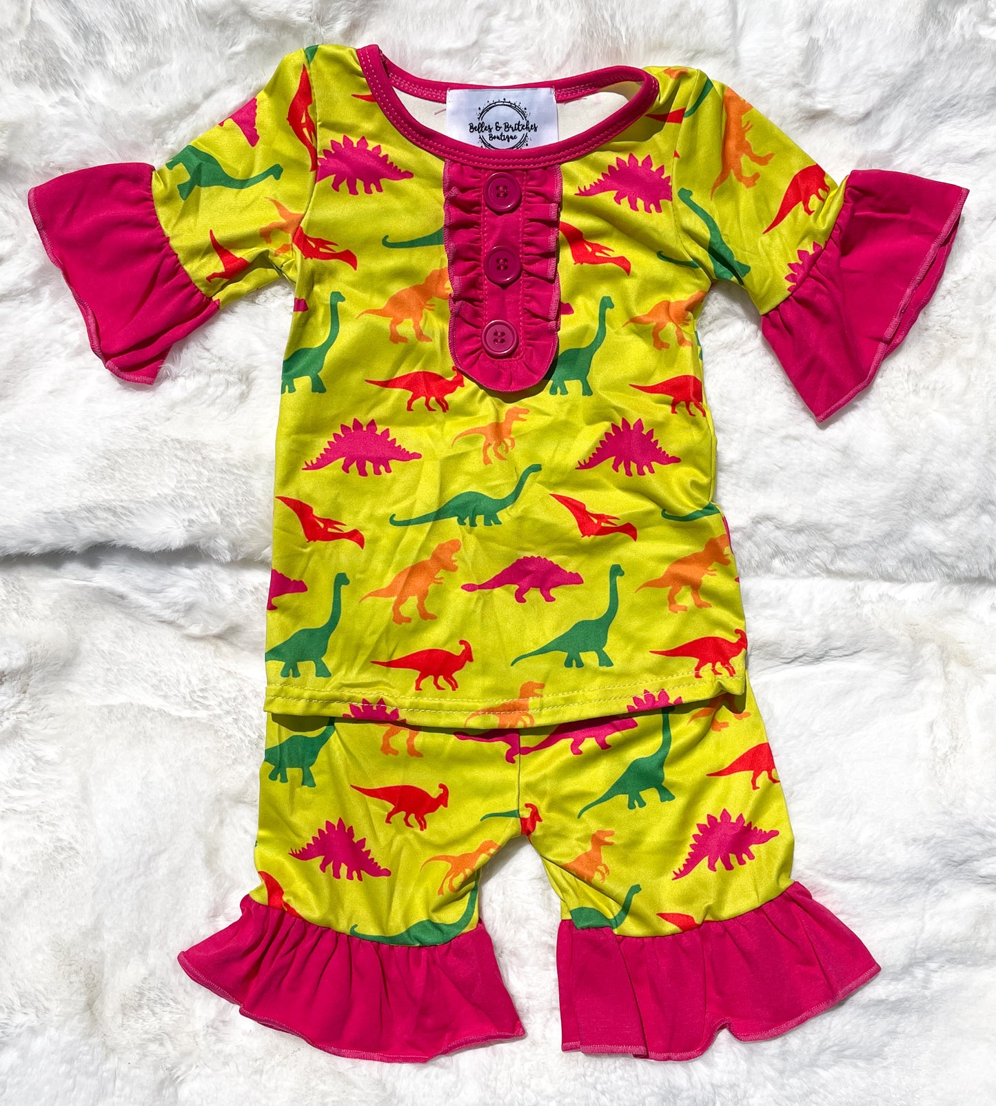 Neon Dino PJs