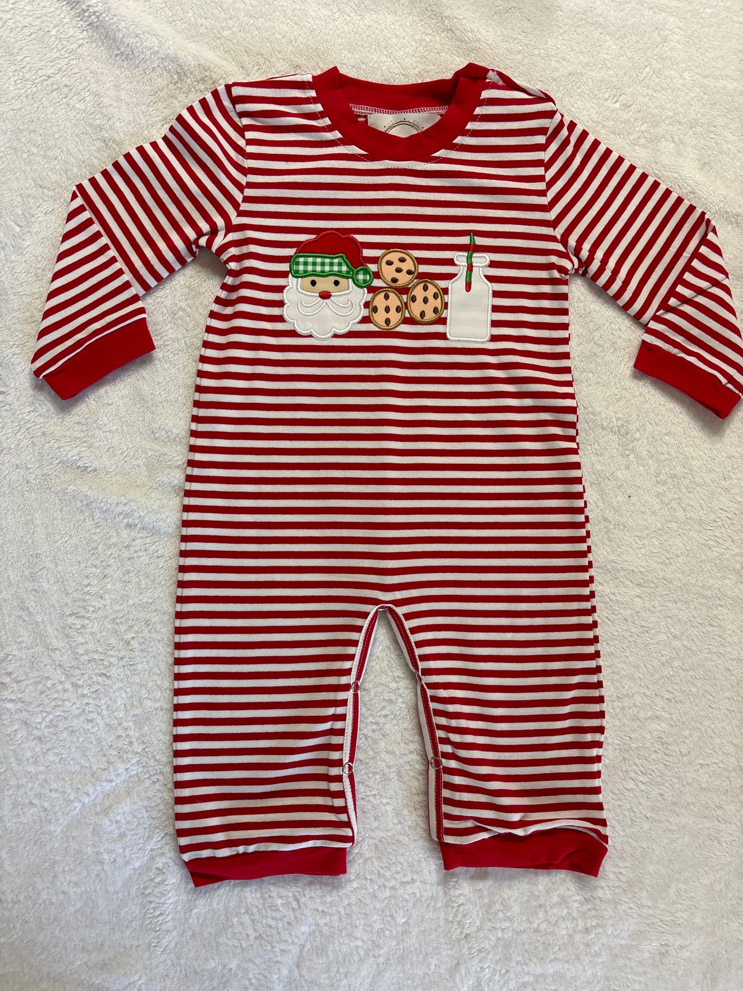 Santa Cookies & Milk Sibling Romper