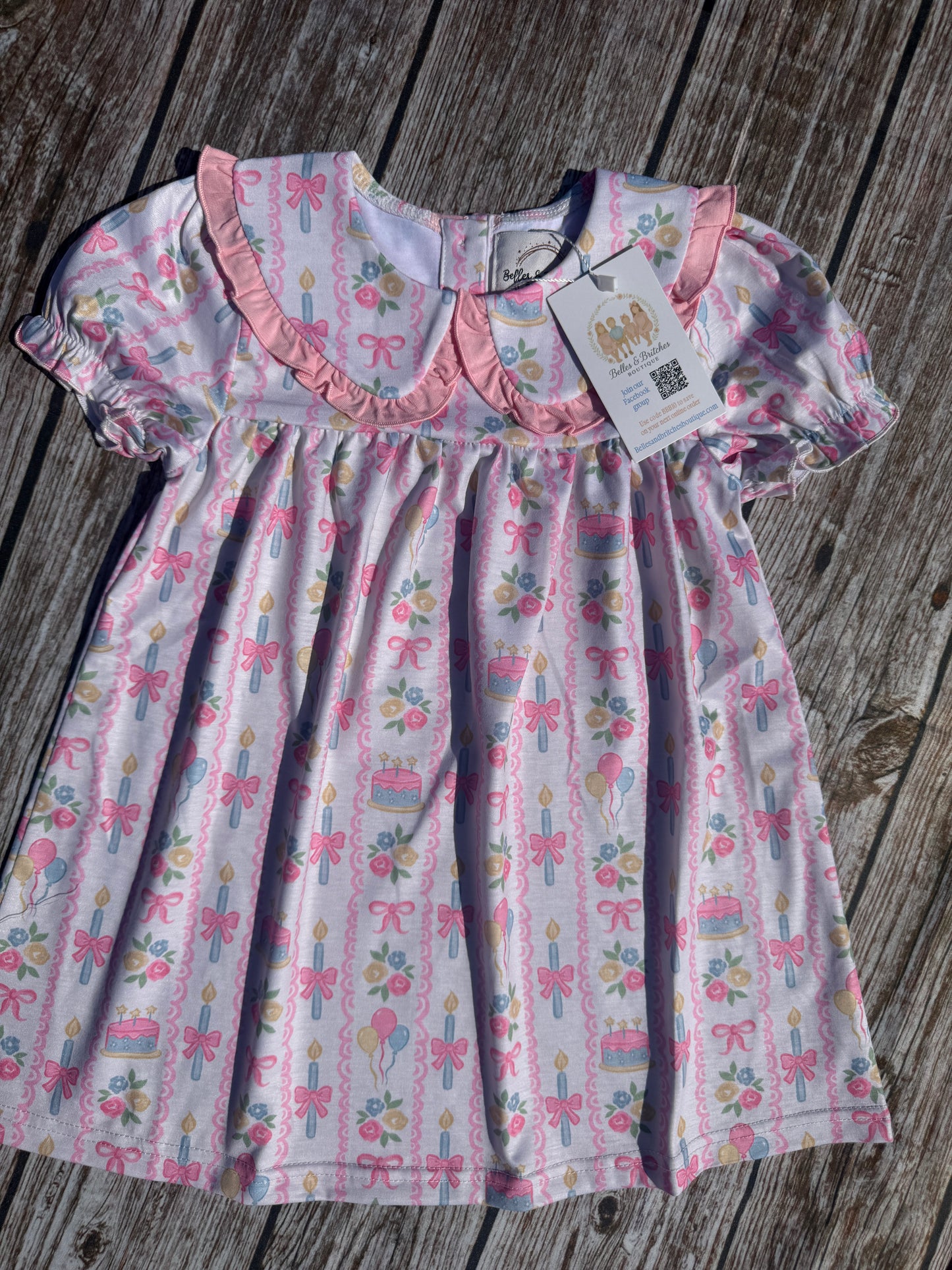 Birthday Beauty Girls Ruffle Dress