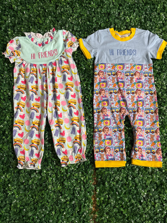 Hi Friends Romper