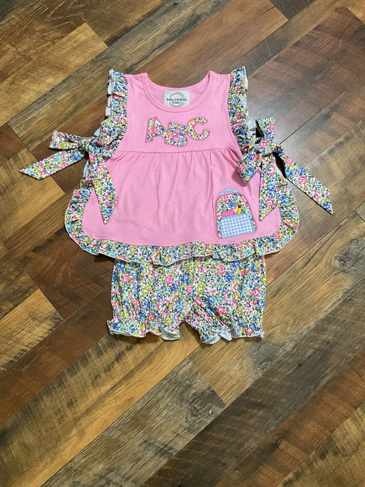 ABC Cutie Girl Short Set