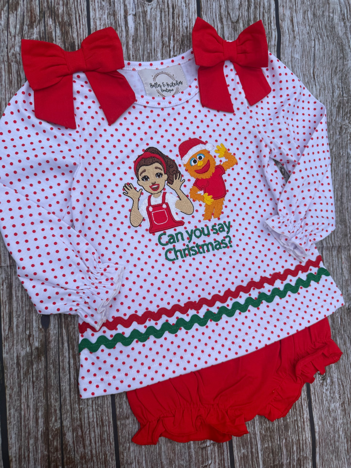 Can You Say Christmas Bloomer Set