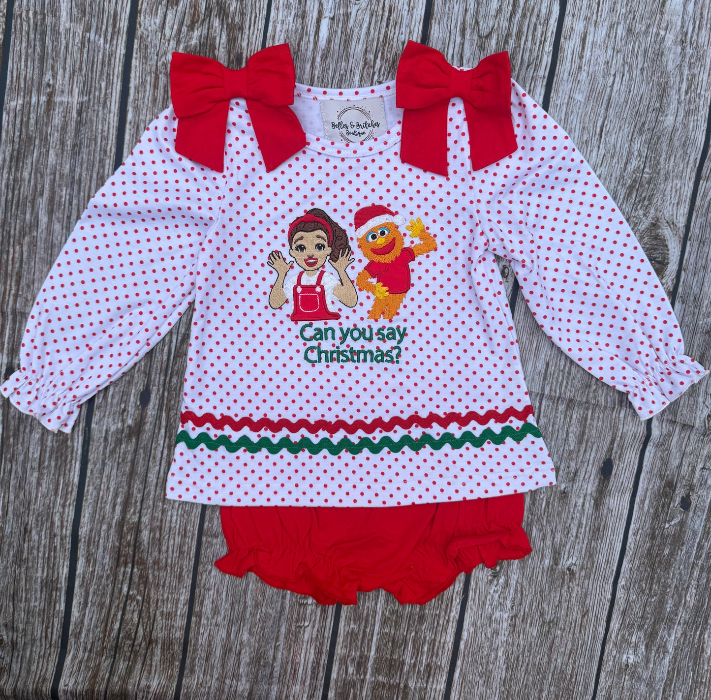 Can You Say Christmas Bloomer Set