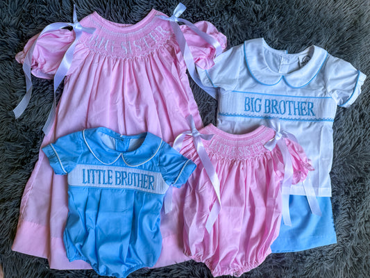 Pastel Smock Sister & Brother Collection