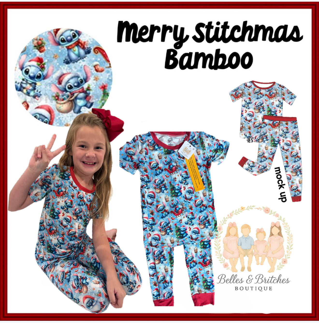 Merry Stitchmas Bamboo Set