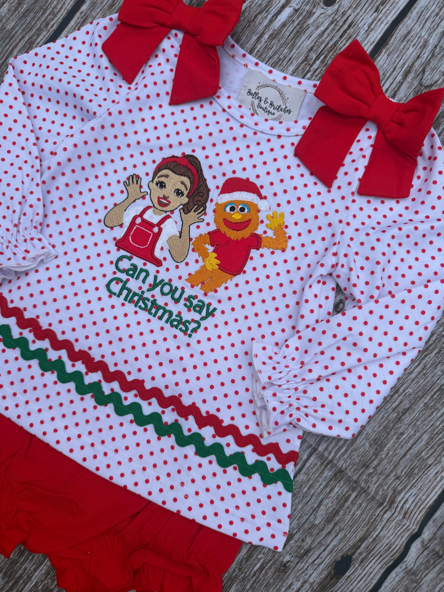 Can You Say Christmas Bloomer Set