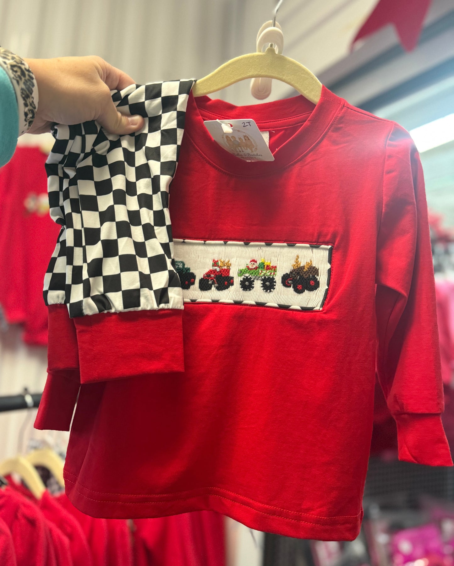 Racing To Christmas Boy Pants Set
