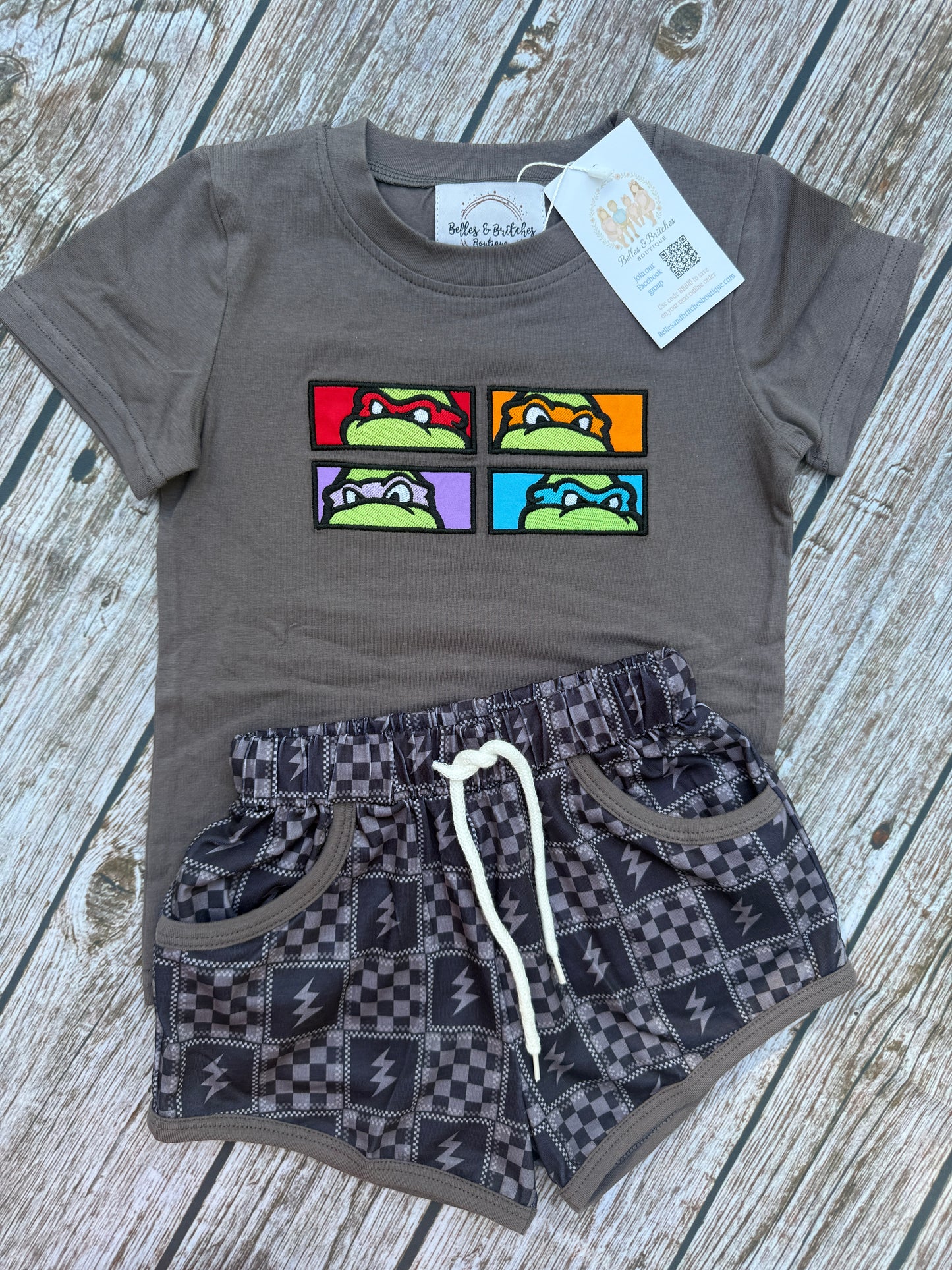 Masked & Mighty Boy Short Sets
