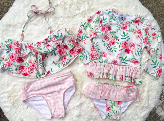 Pretty In Pink Floral Swim