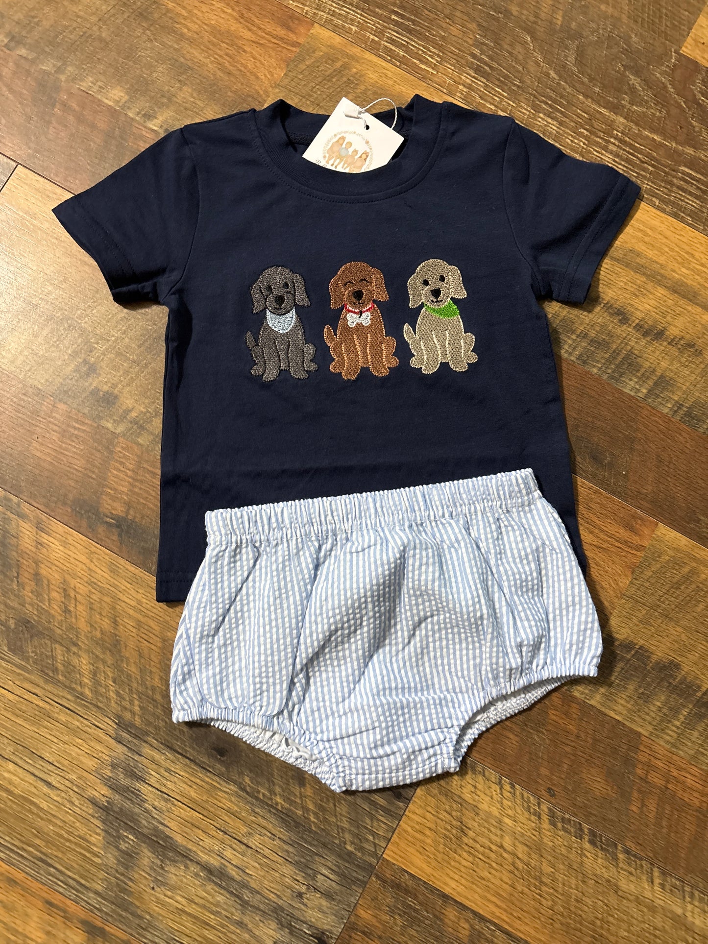 Puppy Playdate Boy Diaper Set