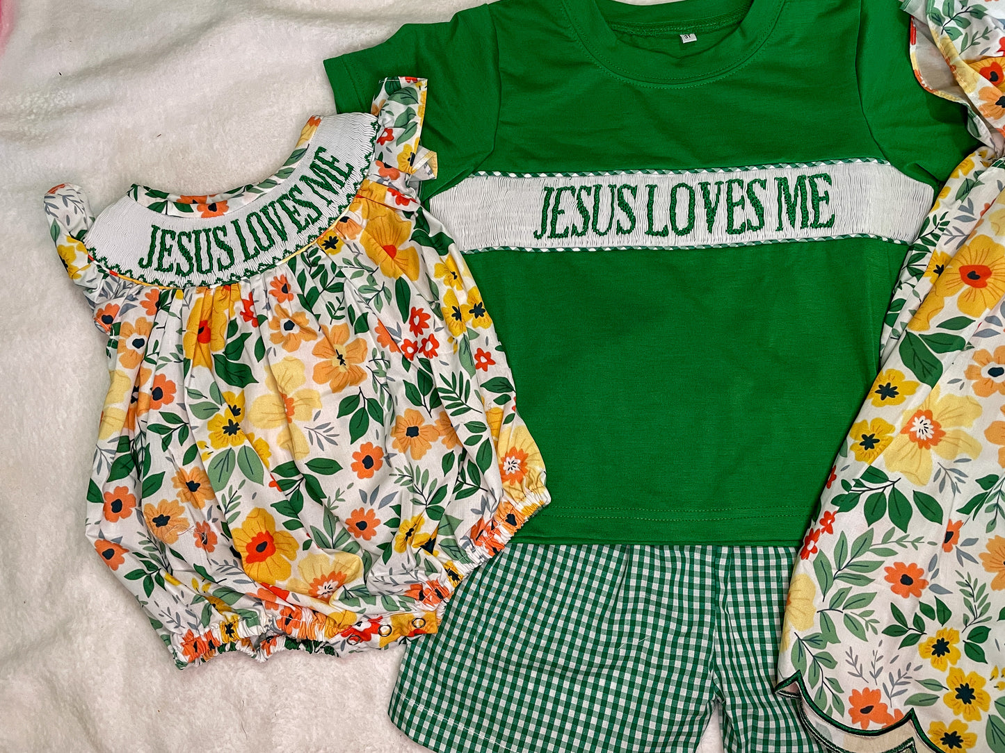 Jesus Loves Me Hand Smock Fall