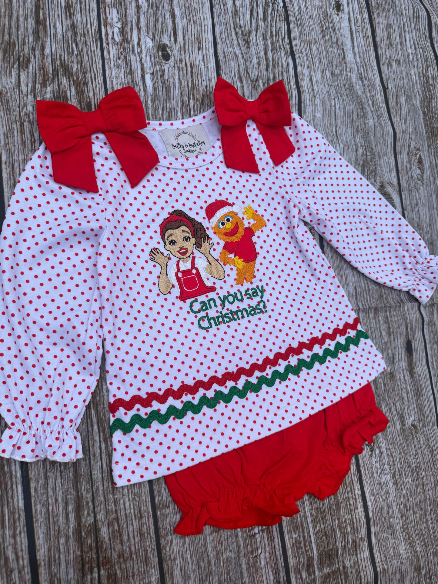 Can You Say Christmas Bloomer Set