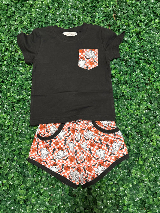 One Spooktacular Kid Boy Short Set