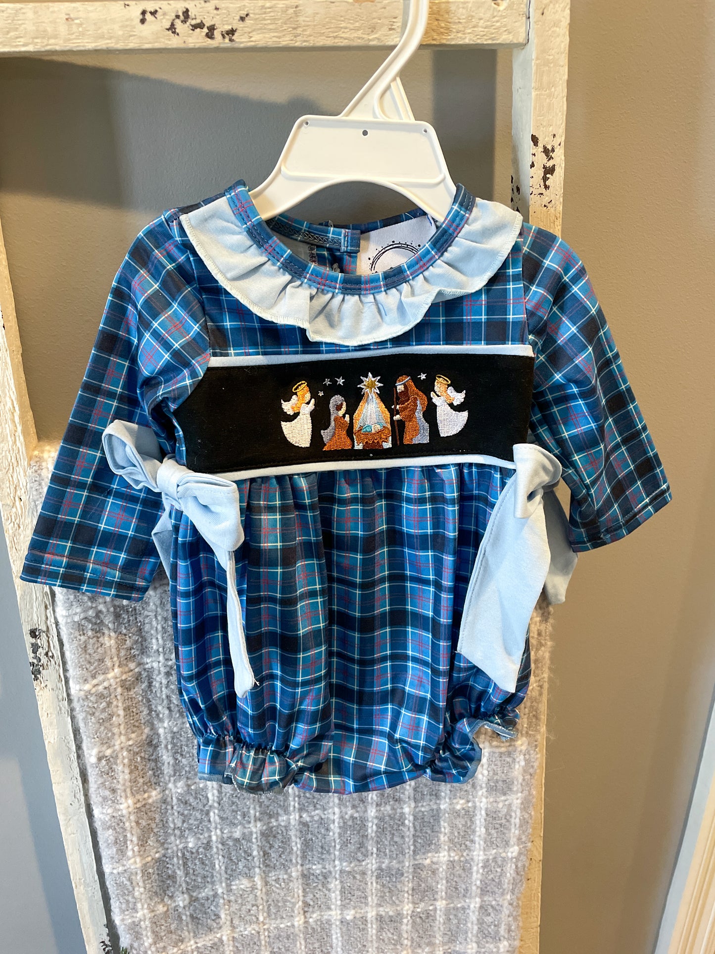 Navy Nativity Embroidery Collection