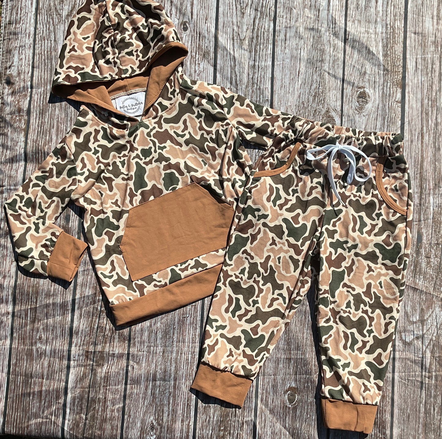 Hidden In Plain Sight Camo Boy Pants Set