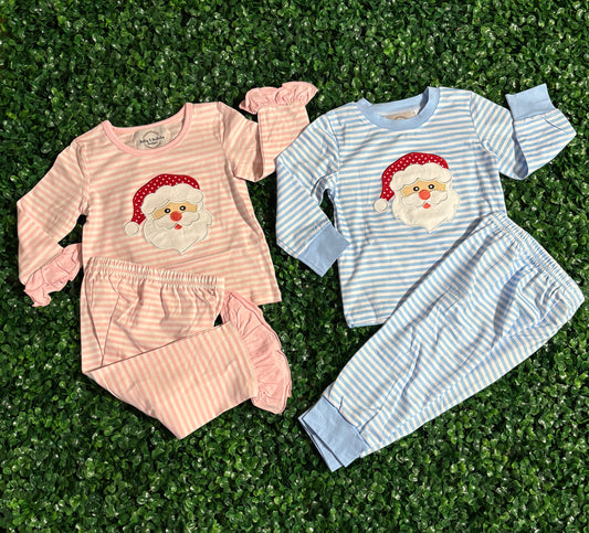 Striped Santa Sibling Jammies