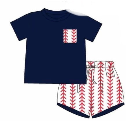 Home Run Boy Short Set