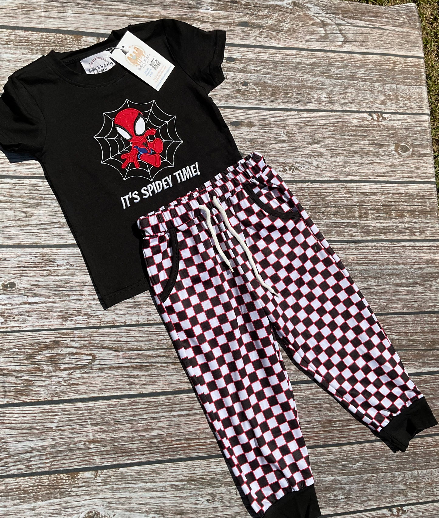 Team Spidey Sibling Collection – Girl & Boy Pant Sets