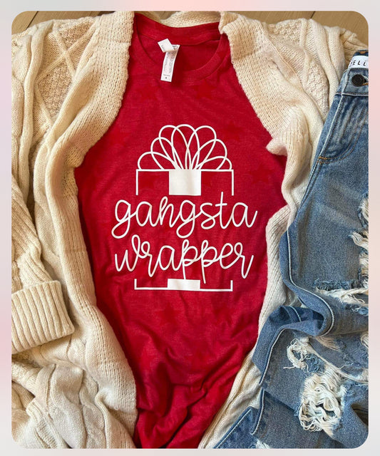 Gangsta Wrapper Christmas Tee