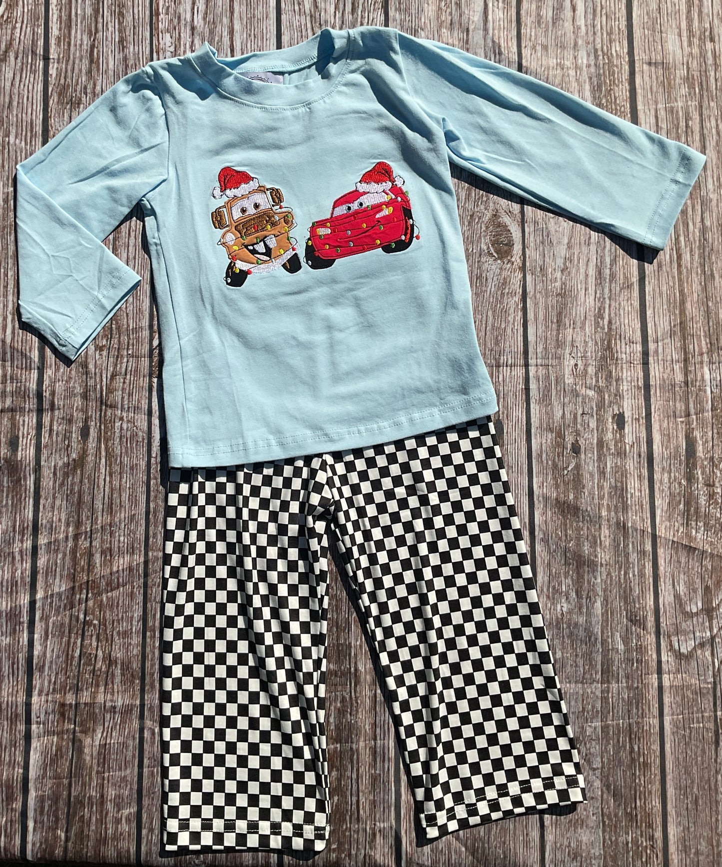 Lightning Christmas Boy Pants Set