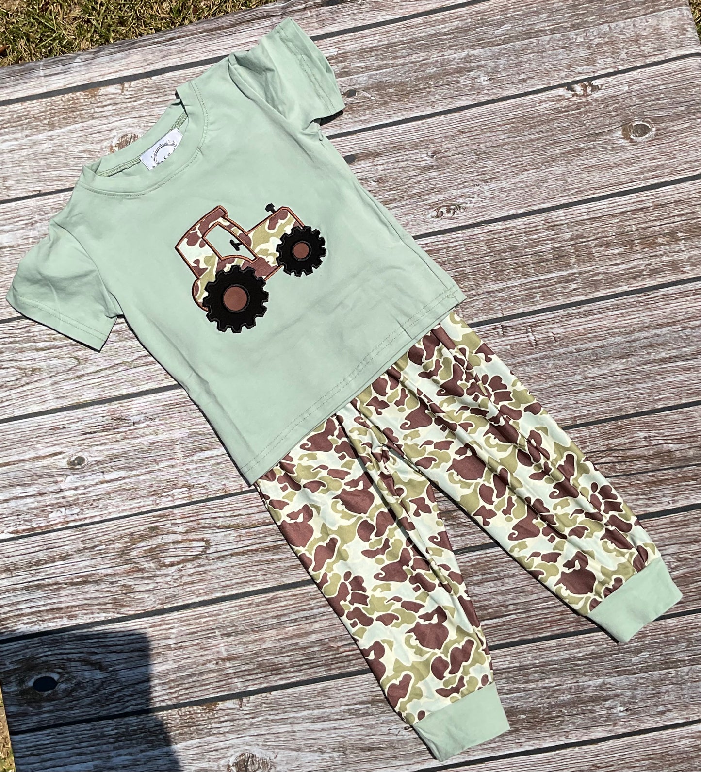 Camo Tractor Boys Jogger Set