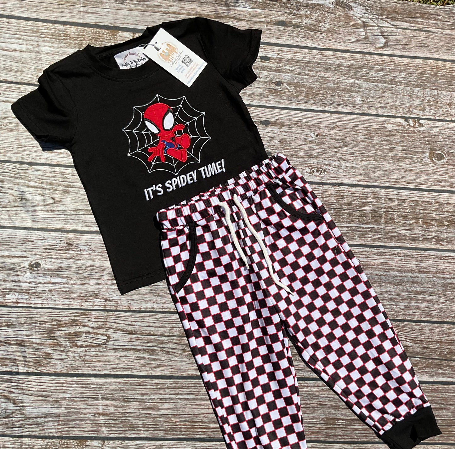 Team Spidey Sibling Collection – Girl & Boy Pant Sets