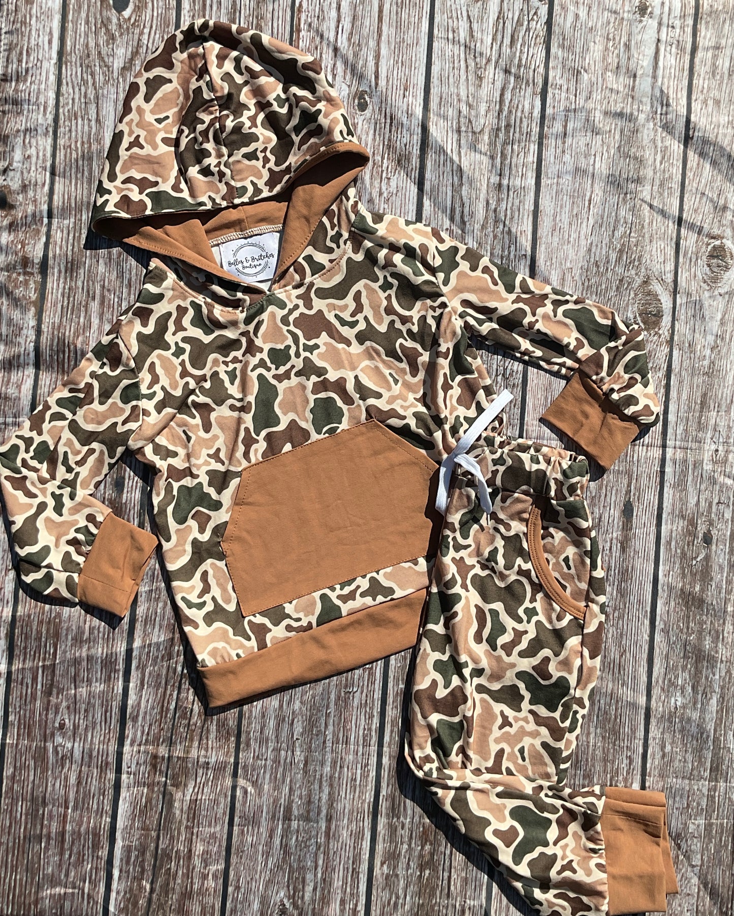 Hidden In Plain Sight Camo Boy Pants Set