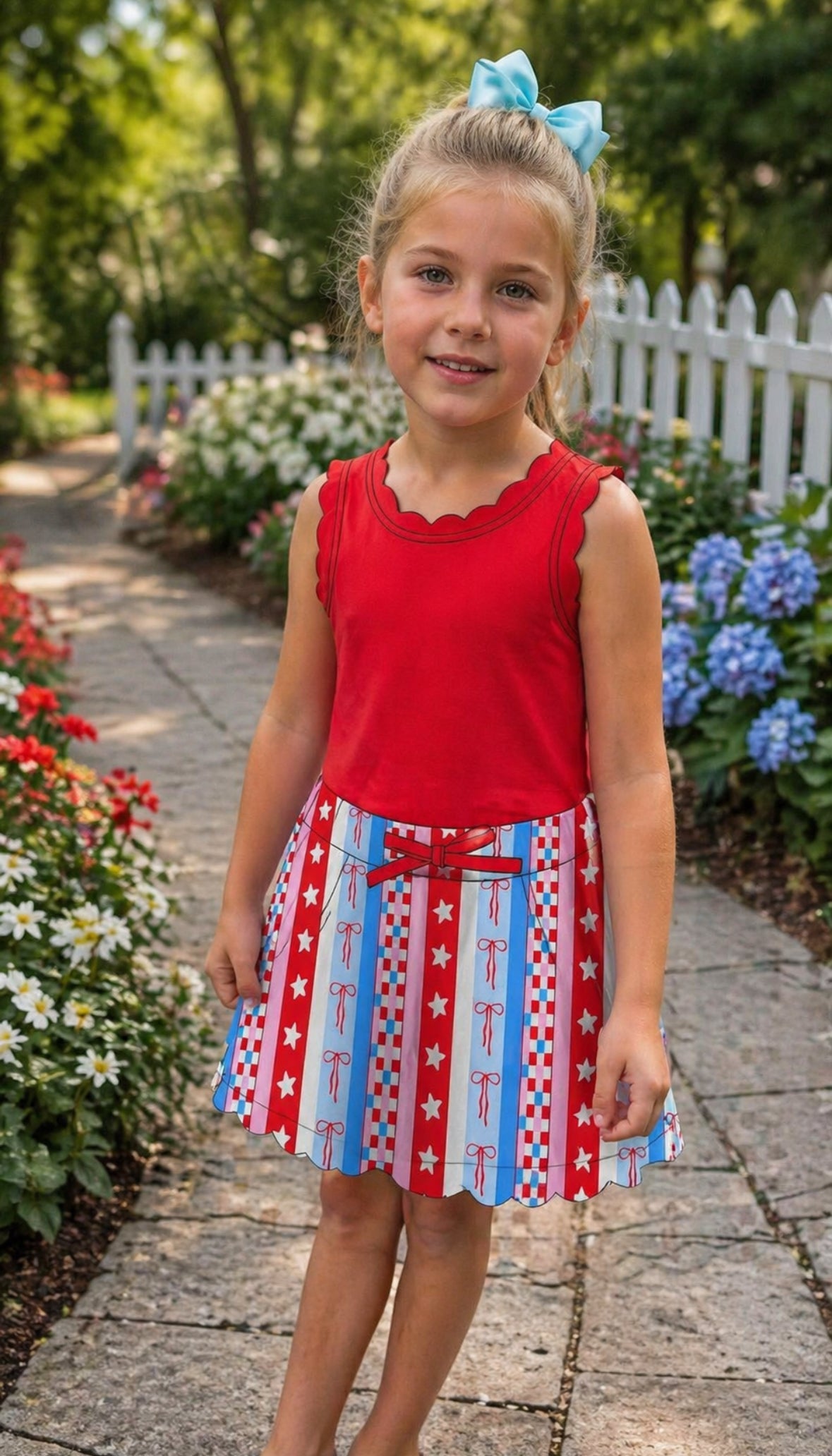 Girly Pop Skort Set