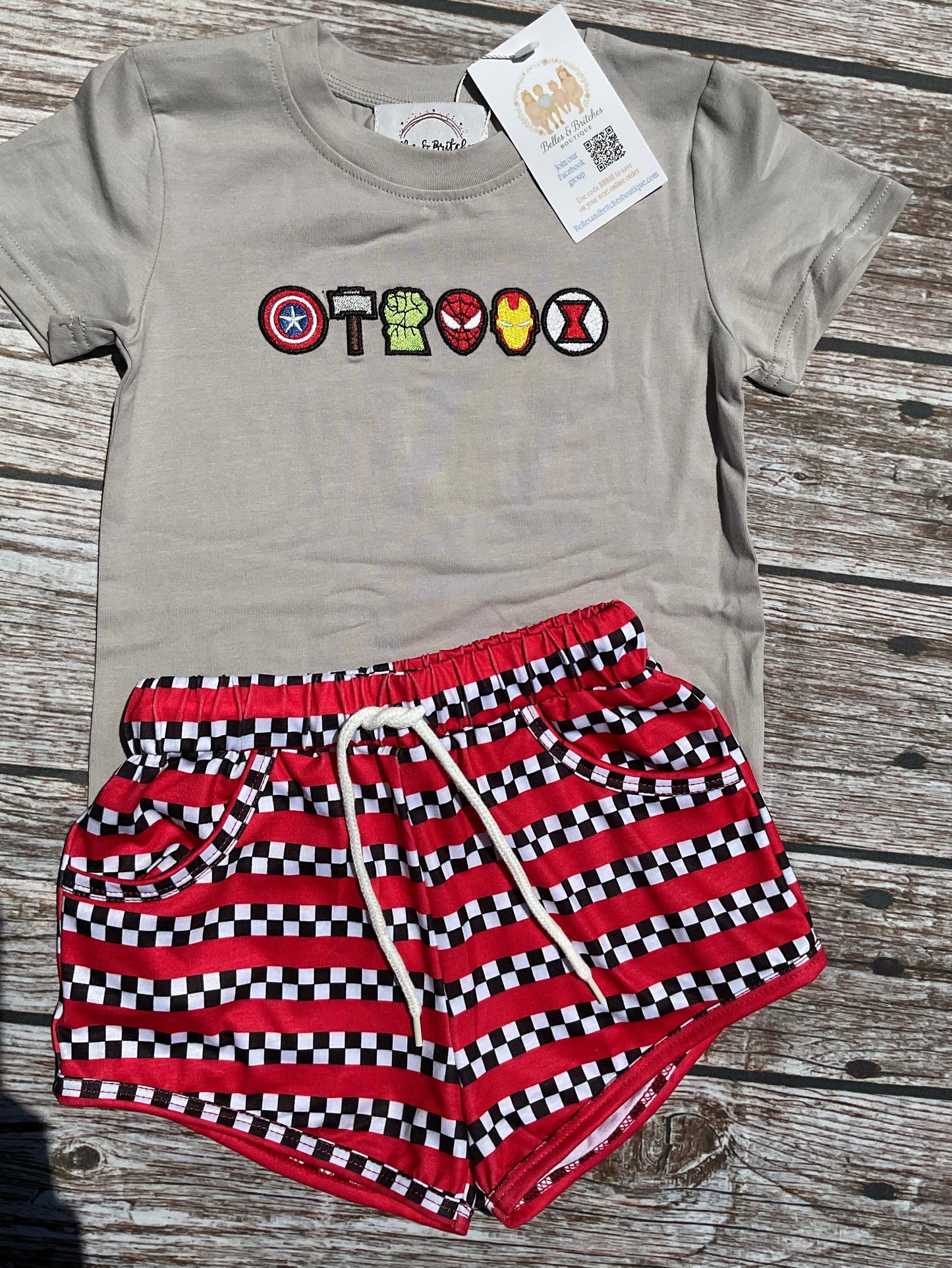 Masked & Mighty Boy Short Sets