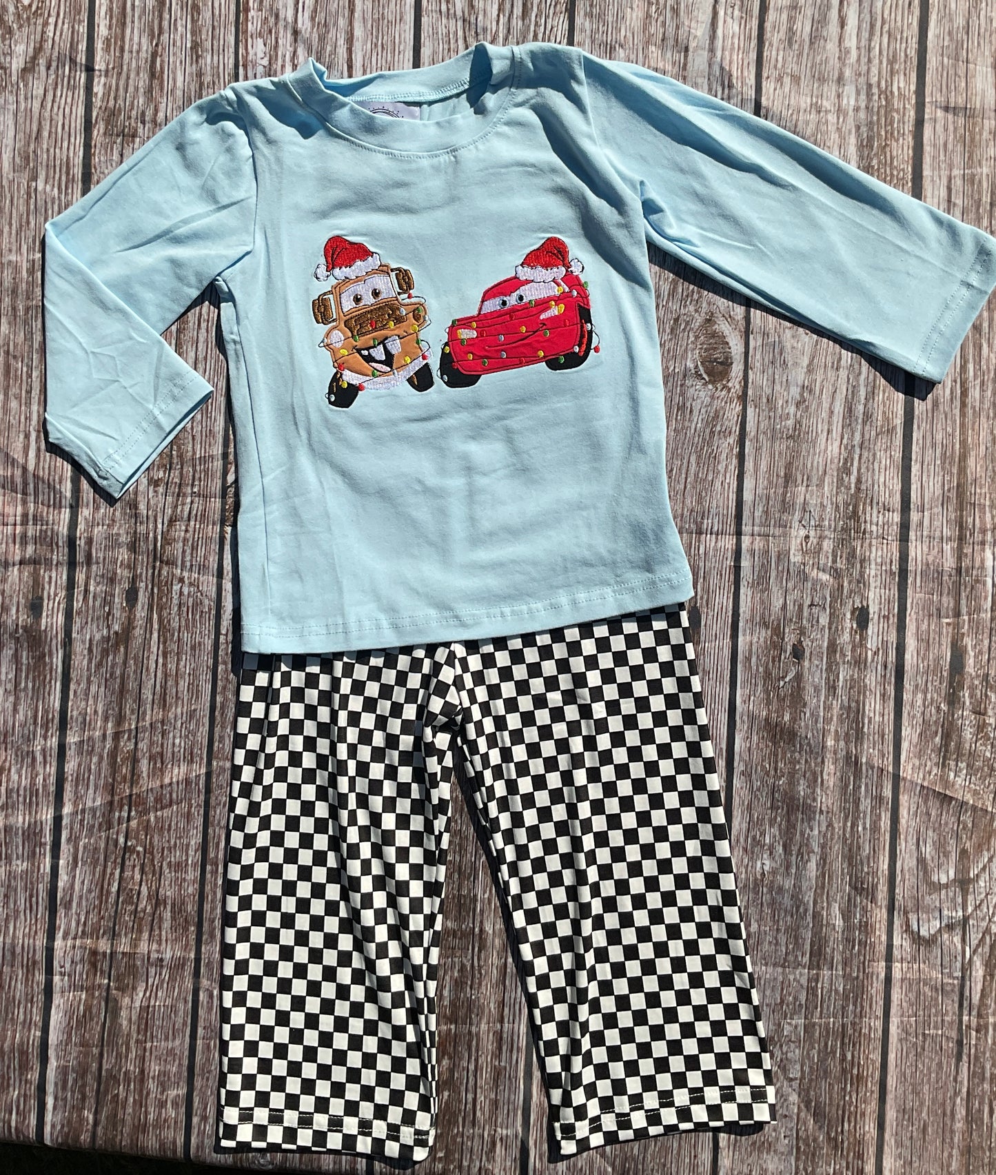 Lightning Christmas Boy Pants Set