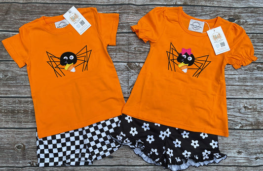 Spooky Snack Attack Halloween Sibling Match Short Sets