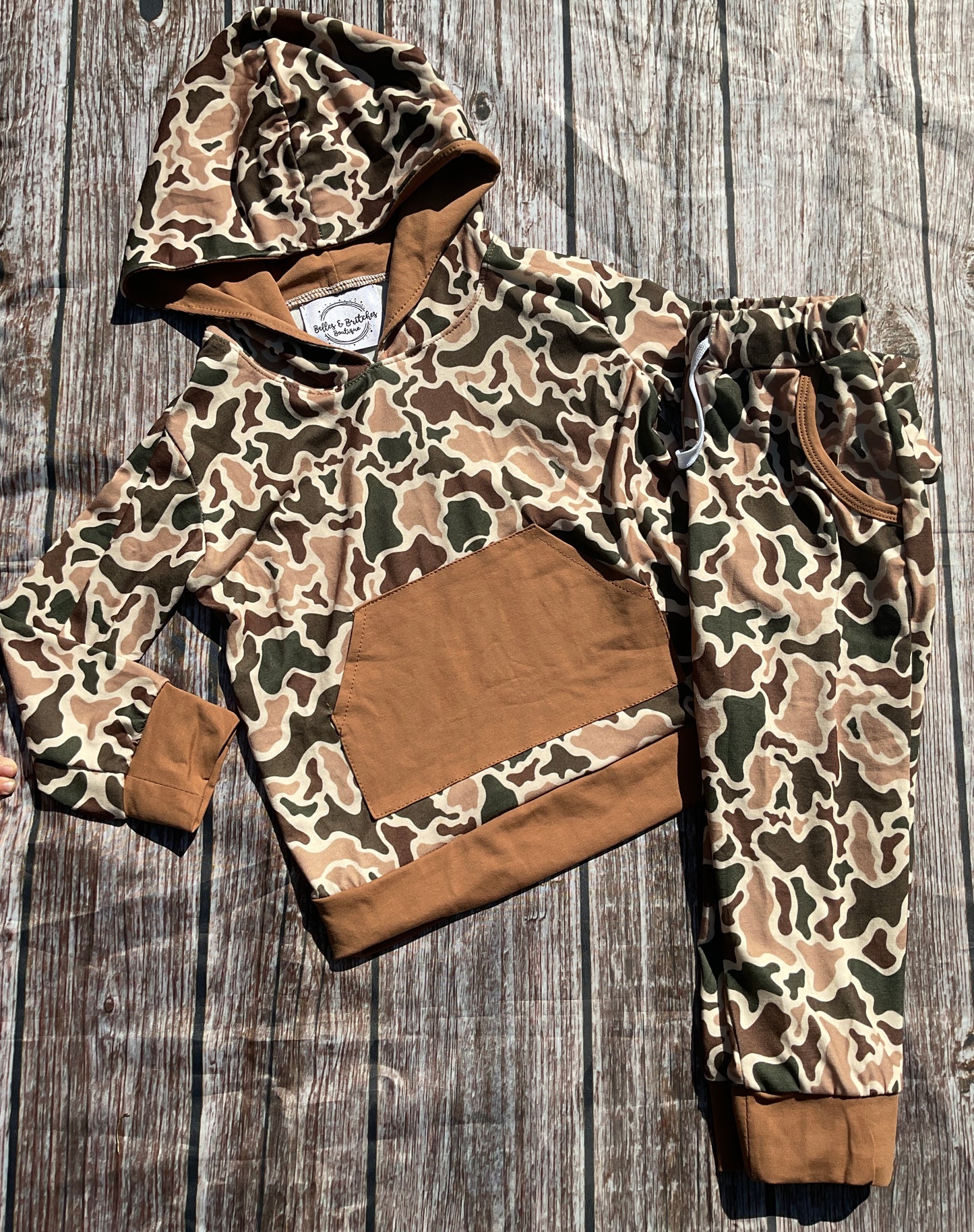 Hidden In Plain Sight Camo Boy Pants Set