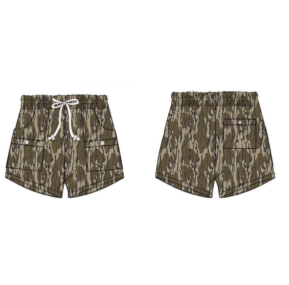 Camo BLand Fishing Shorts