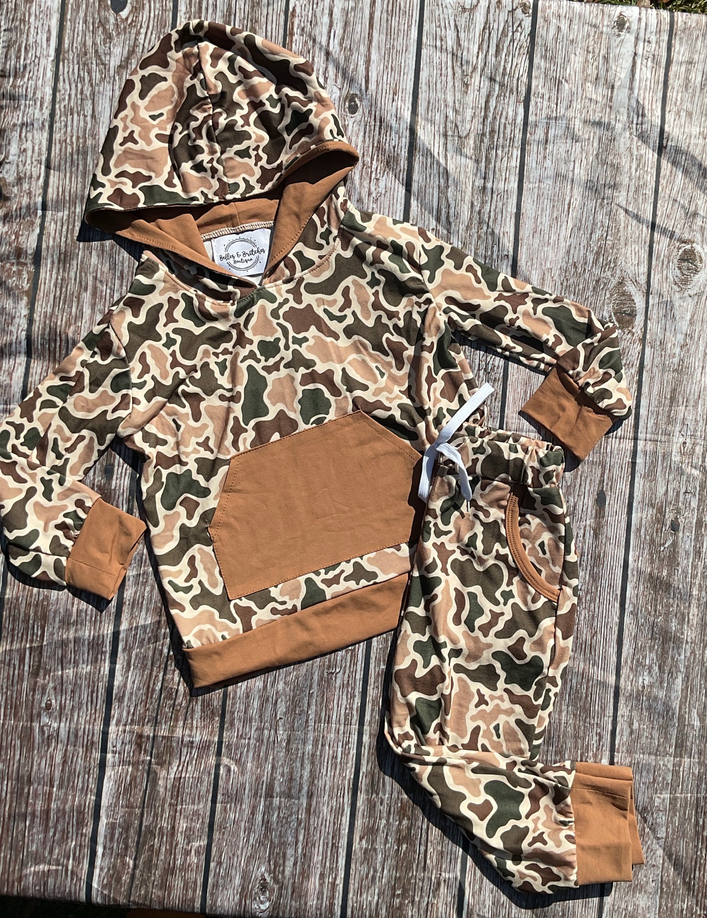 Hidden In Plain Sight Camo Boy Pants Set