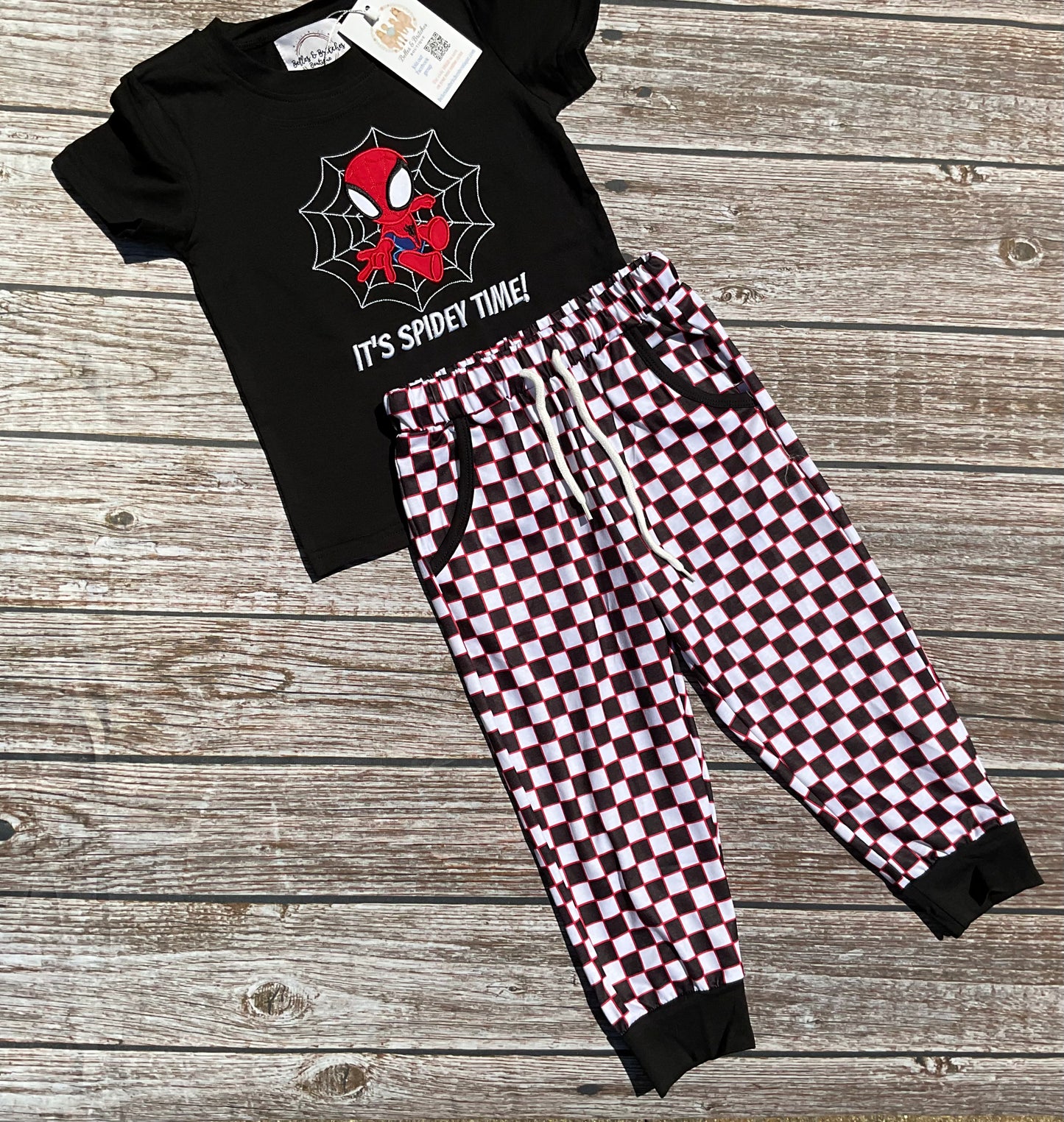Team Spidey Sibling Collection – Girl & Boy Pant Sets