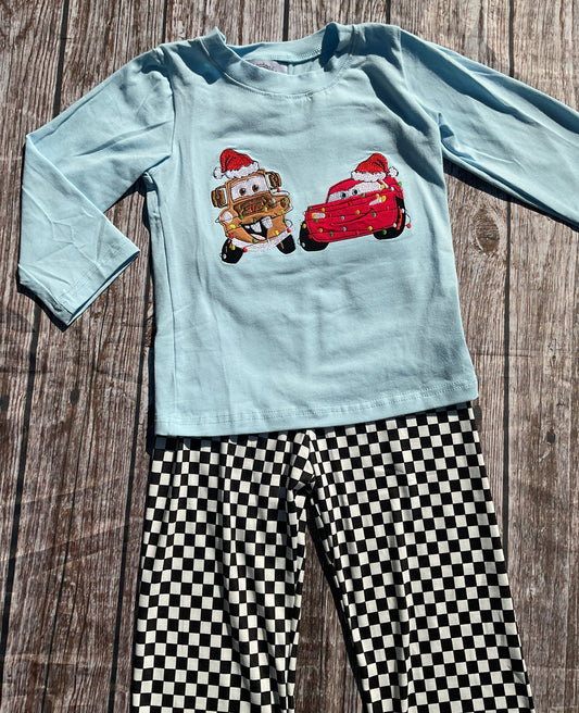 Lightning Christmas Boy Pants Set