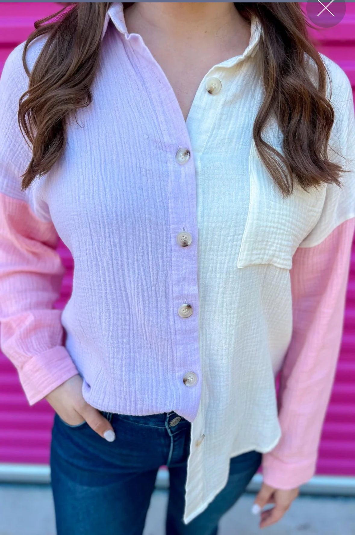 Sweeten Up Color Block Top