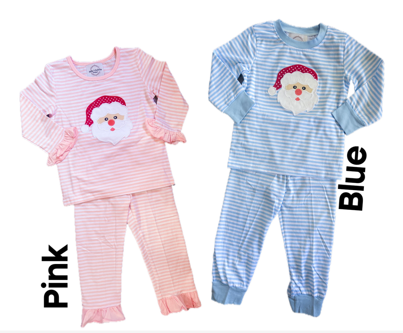 Striped Santa Sibling Jammies