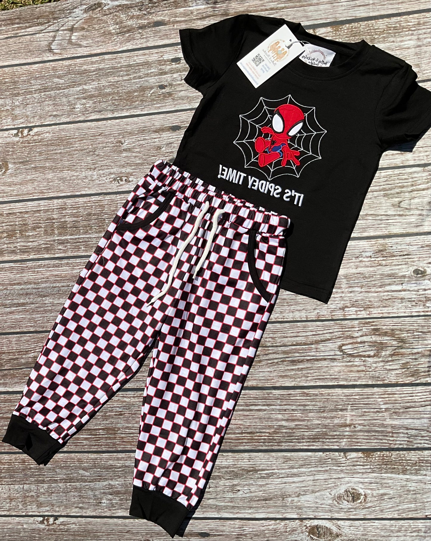 Team Spidey Sibling Collection – Girl & Boy Pant Sets