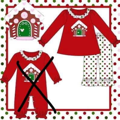 Gingerbread House Pant Set