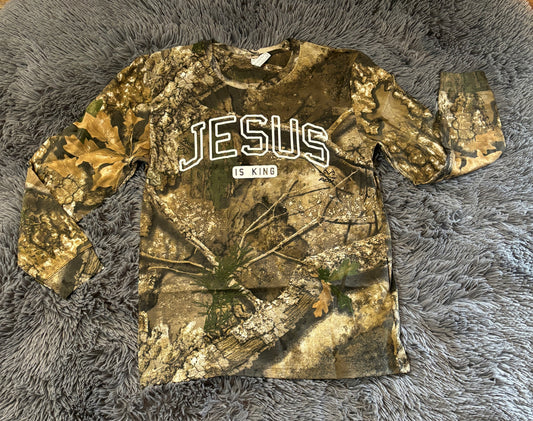 Jesus Is King Camo Tee