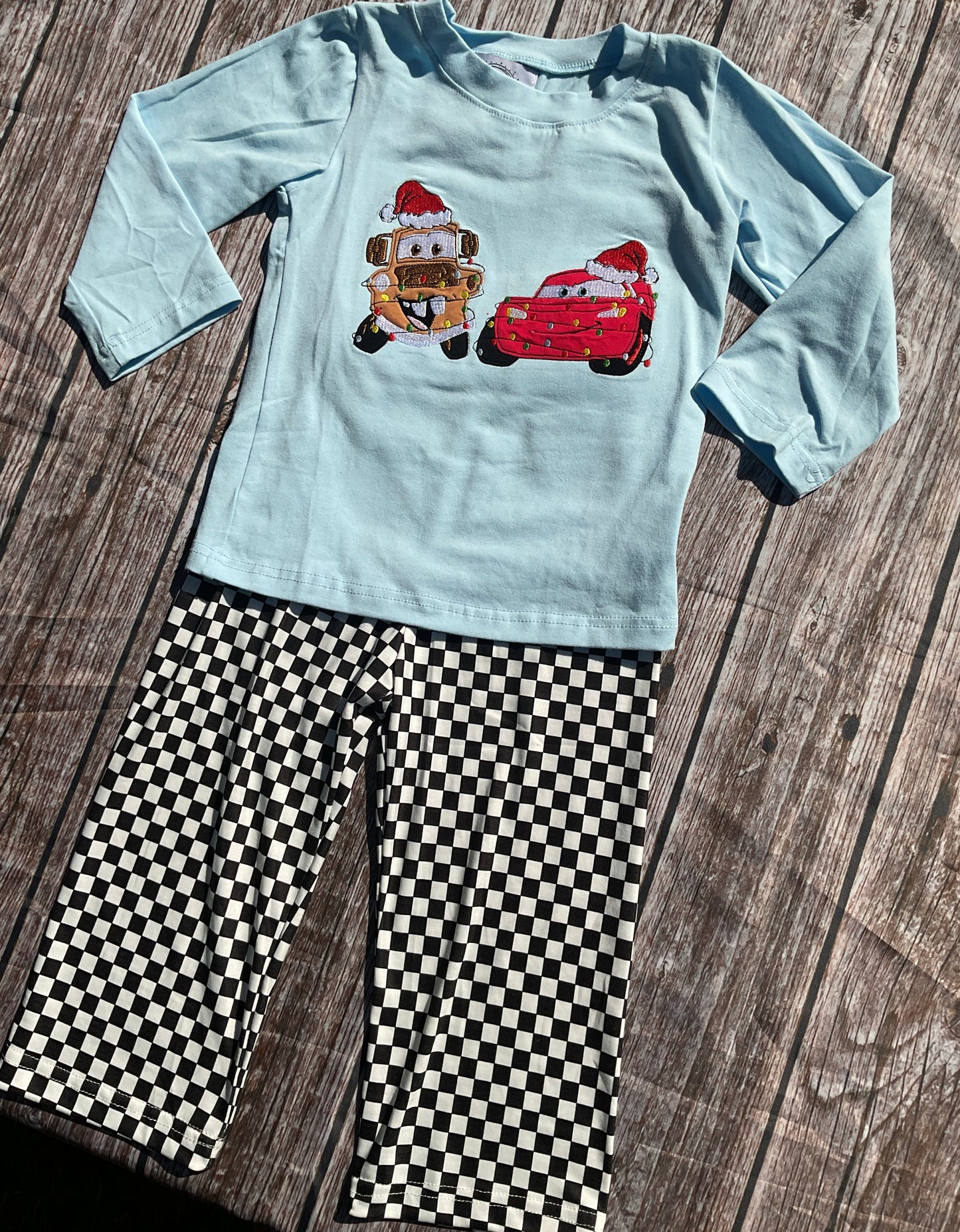 Lightning Christmas Boy Pants Set