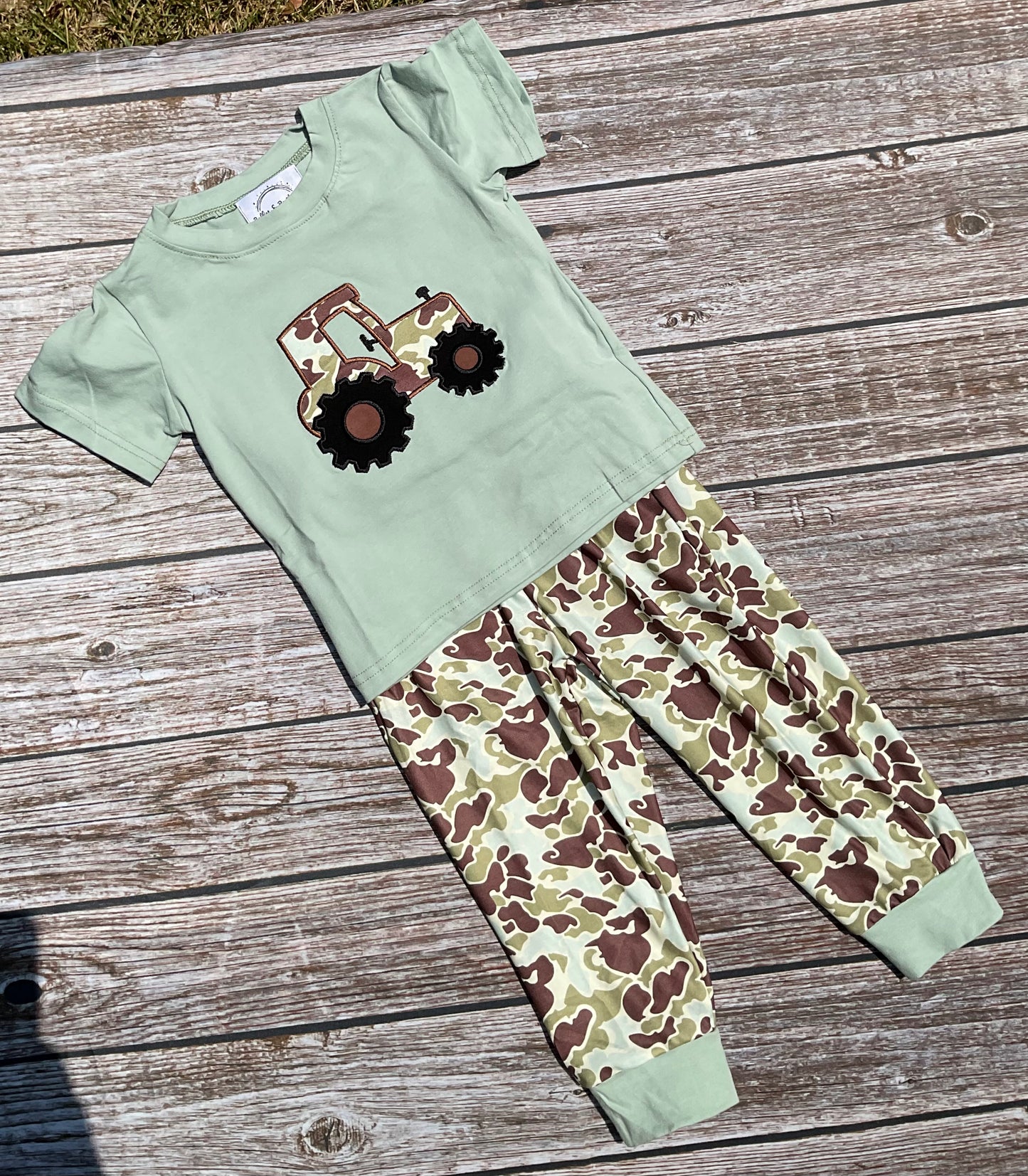 Camo Tractor Boys Jogger Set