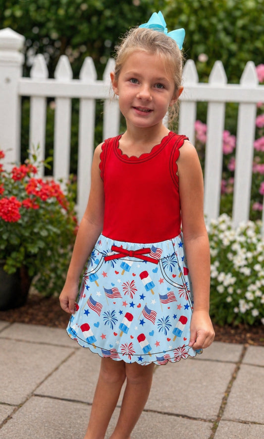 Patriotic Pop Skort Set