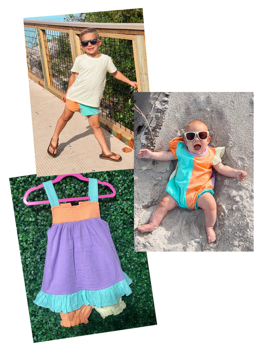 Springtime Colorblock Sibling Collection