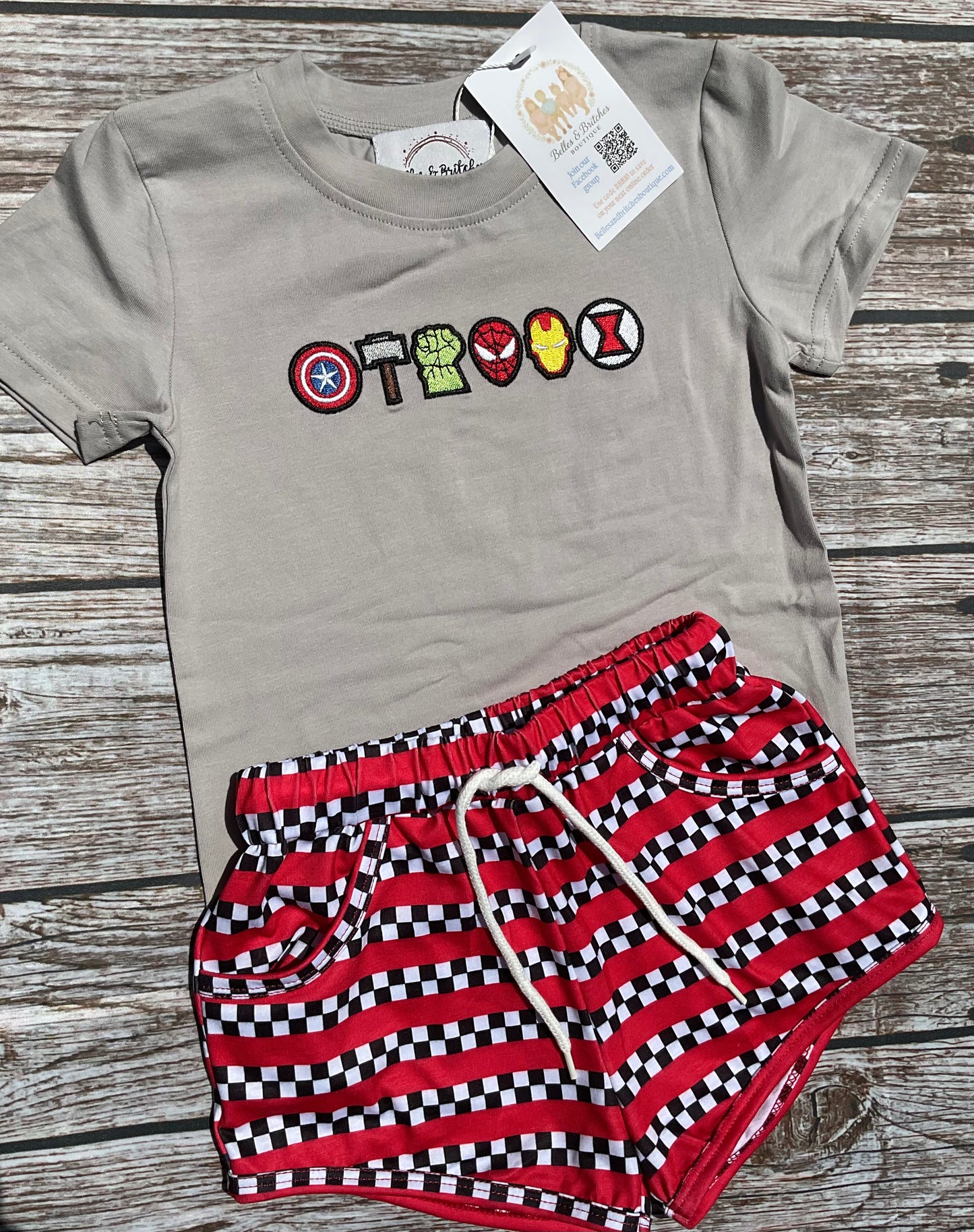 Masked & Mighty Boy Short Sets