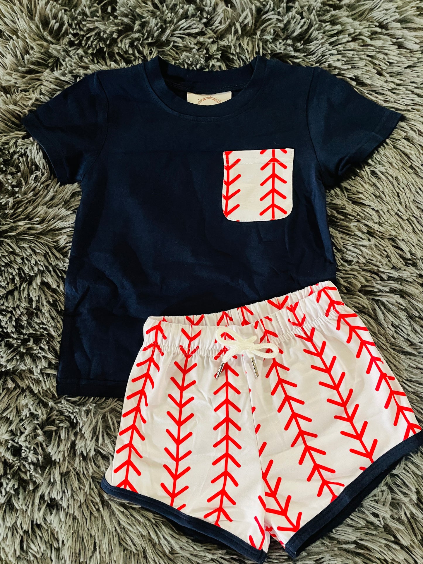 Home Run Boy Short Set