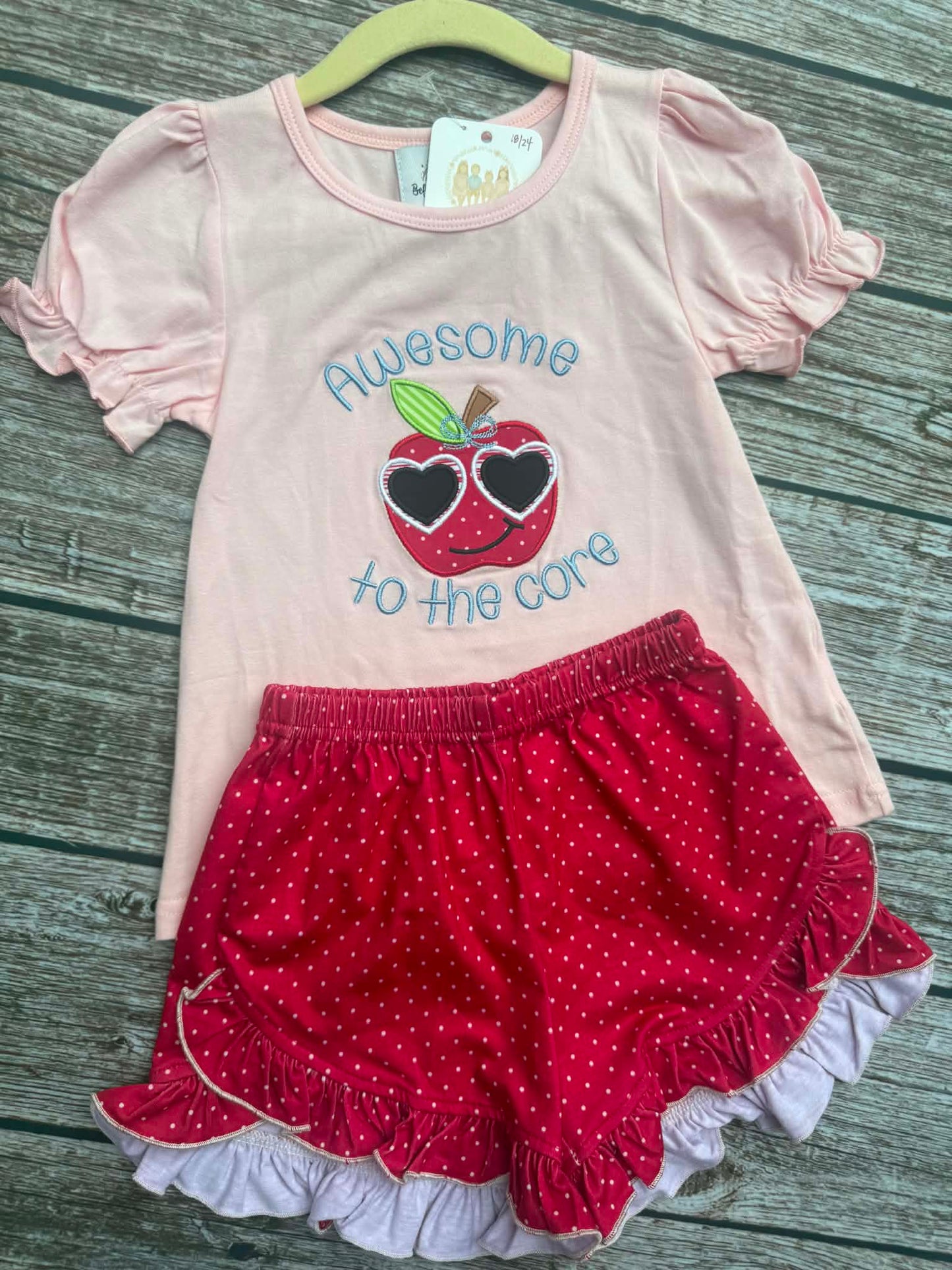 Awesome To The Core Girl Short Set