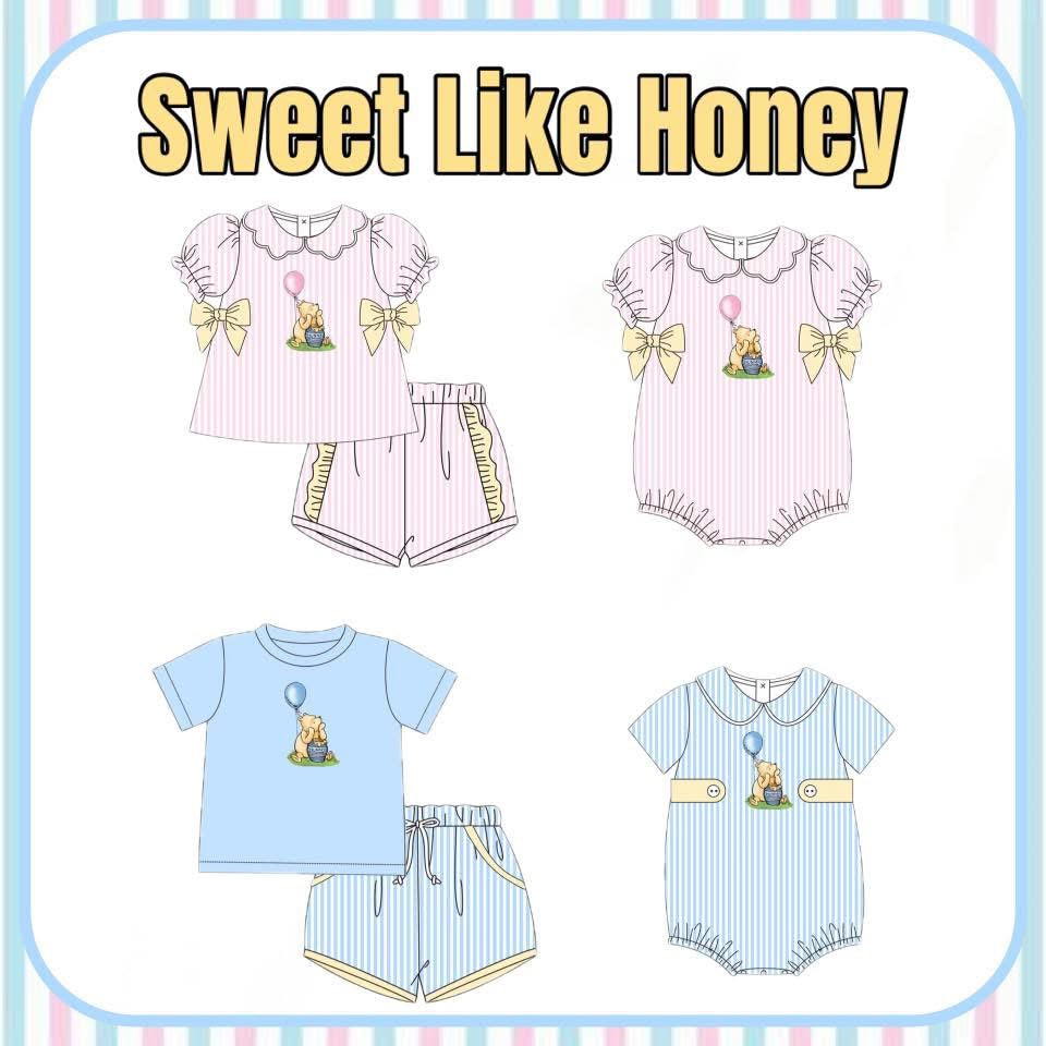 Sweet Like Honey Boy Short Set
