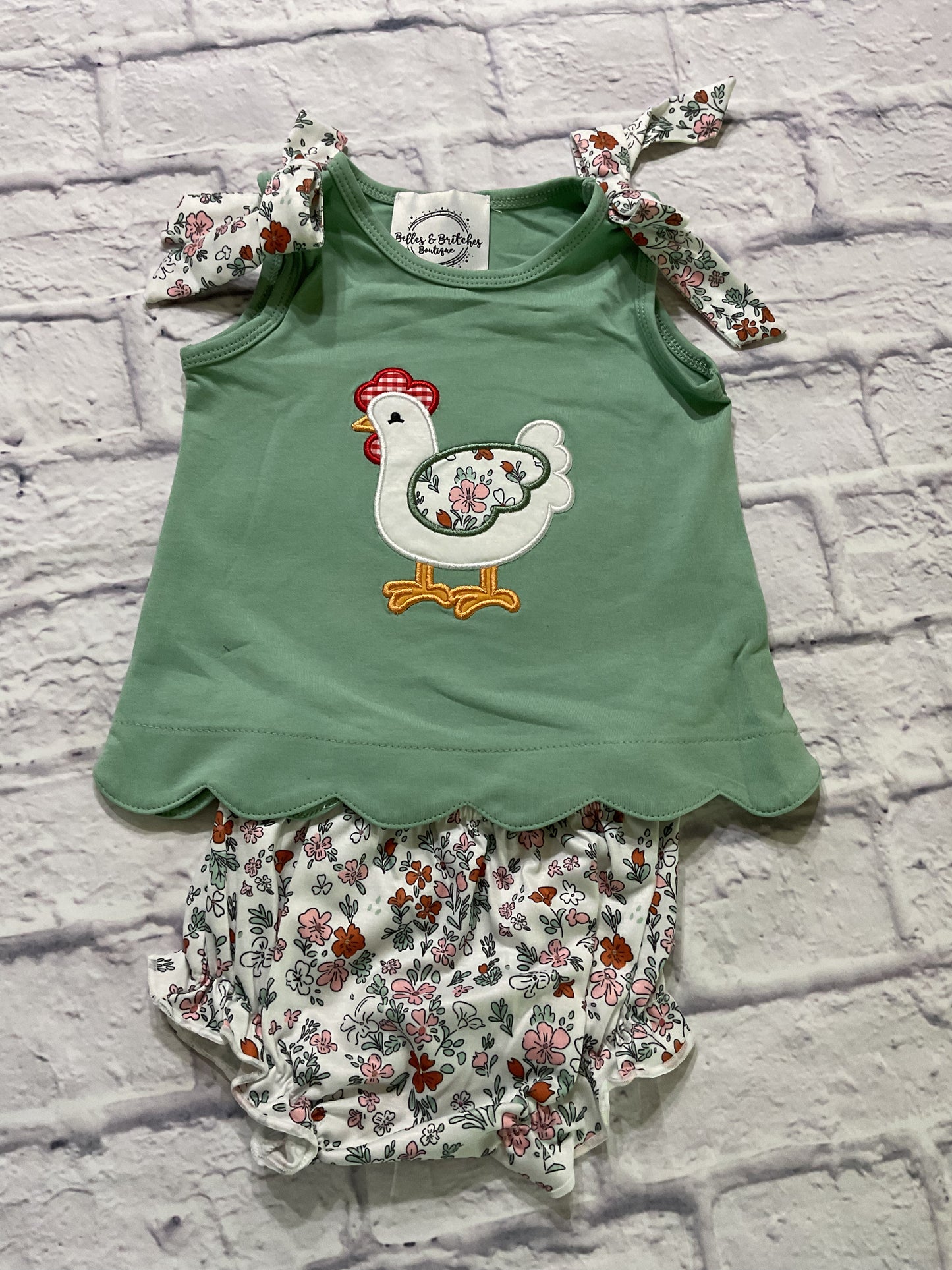 Farm Chicken Bloomer Set
